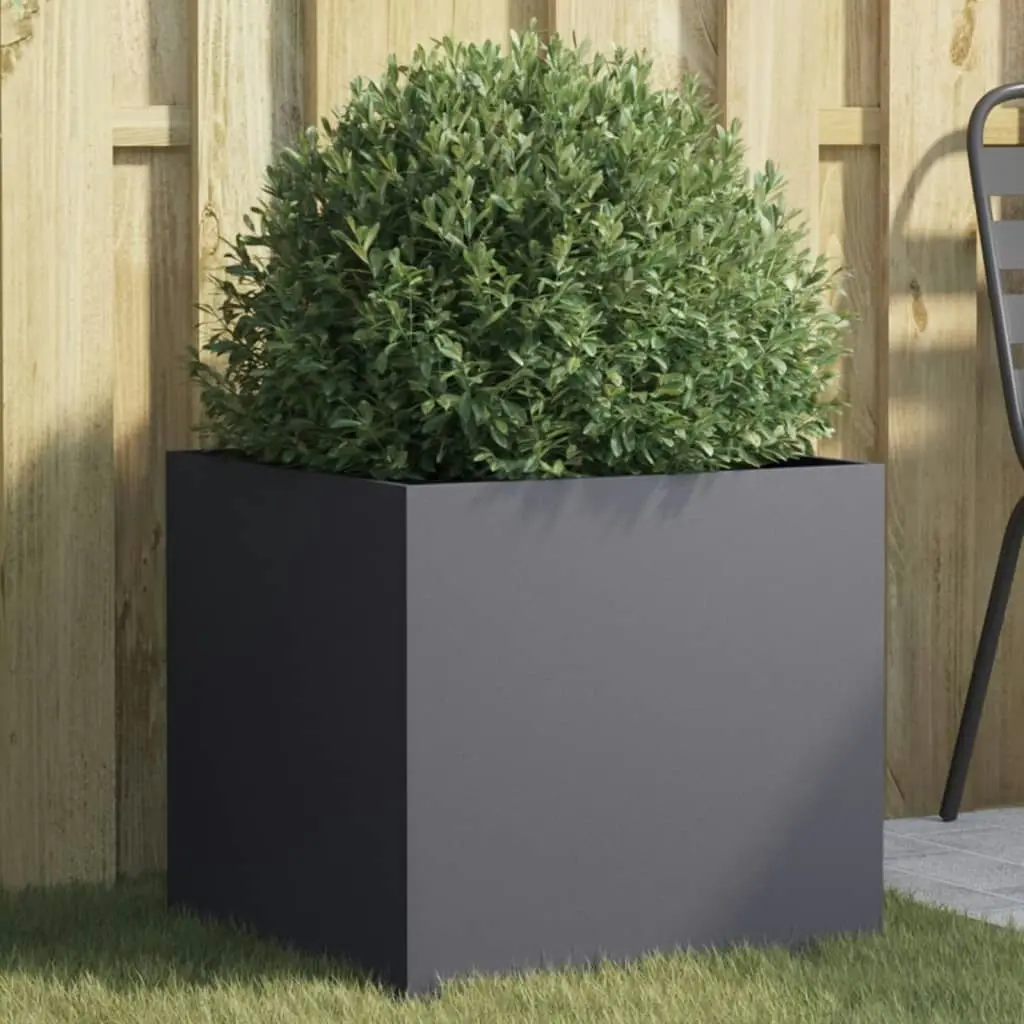 Planter Anthracite 49x47x46 cm Cold-rolled Steel 841563