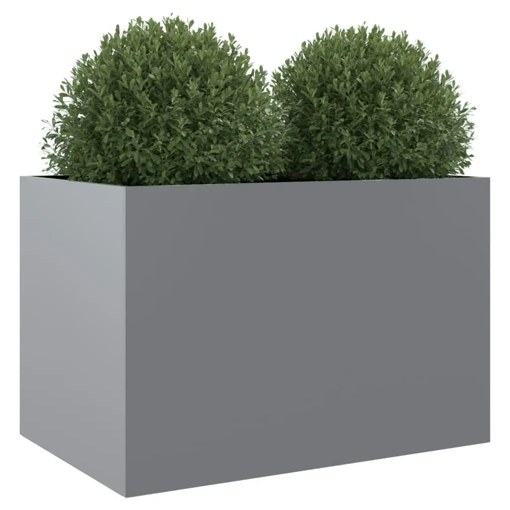 Planter Silver 62x40x39 cm Galvanised Steel 841600