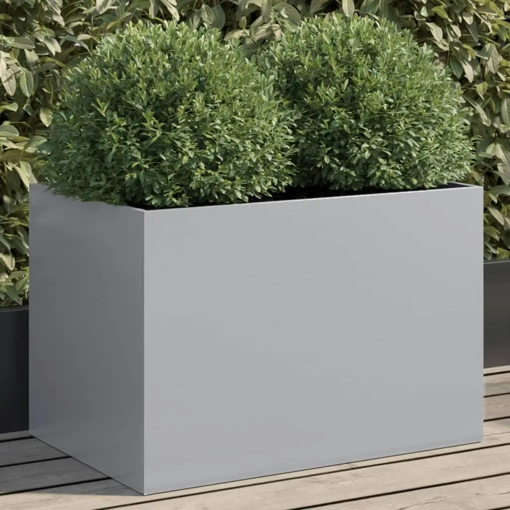 Planter Silver 62x40x39 cm Galvanised Steel 841600