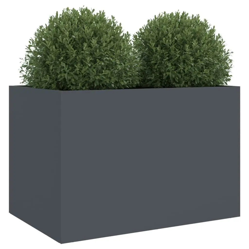 Planter Anthracite 62x40x39 cm Cold-rolled Steel 841597