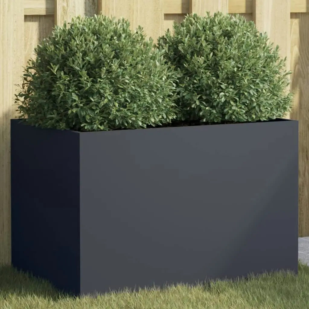 Planter Anthracite 62x40x39 cm Cold-rolled Steel 841597