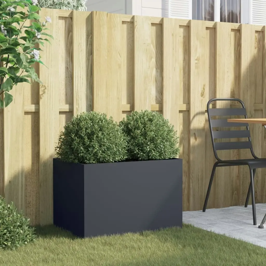 Planter Anthracite 62x40x39 cm Cold-rolled Steel 841597