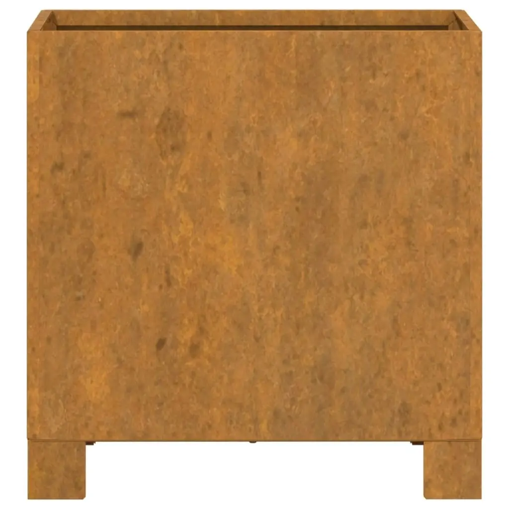 Planter with Legs Rusty 32x30x33 cm Corten Steel 823678