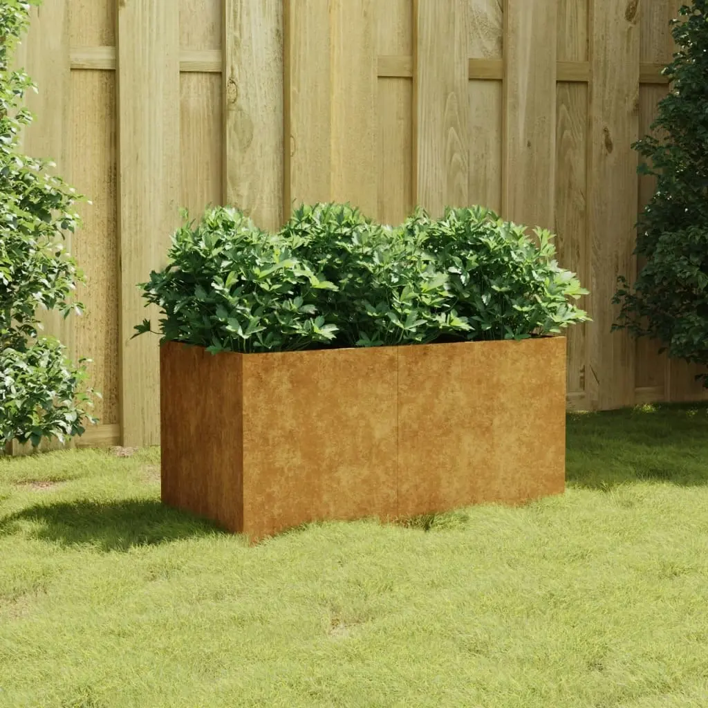 Planter 80x40x40 cm Corten Steel 824530