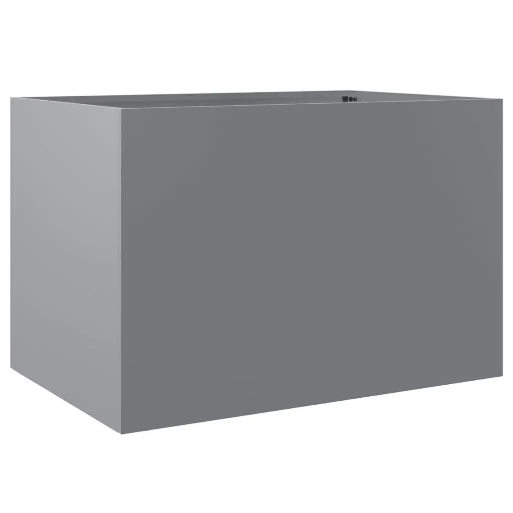 Planter Silver 62x47x46 cm Galvanised Steel 841606