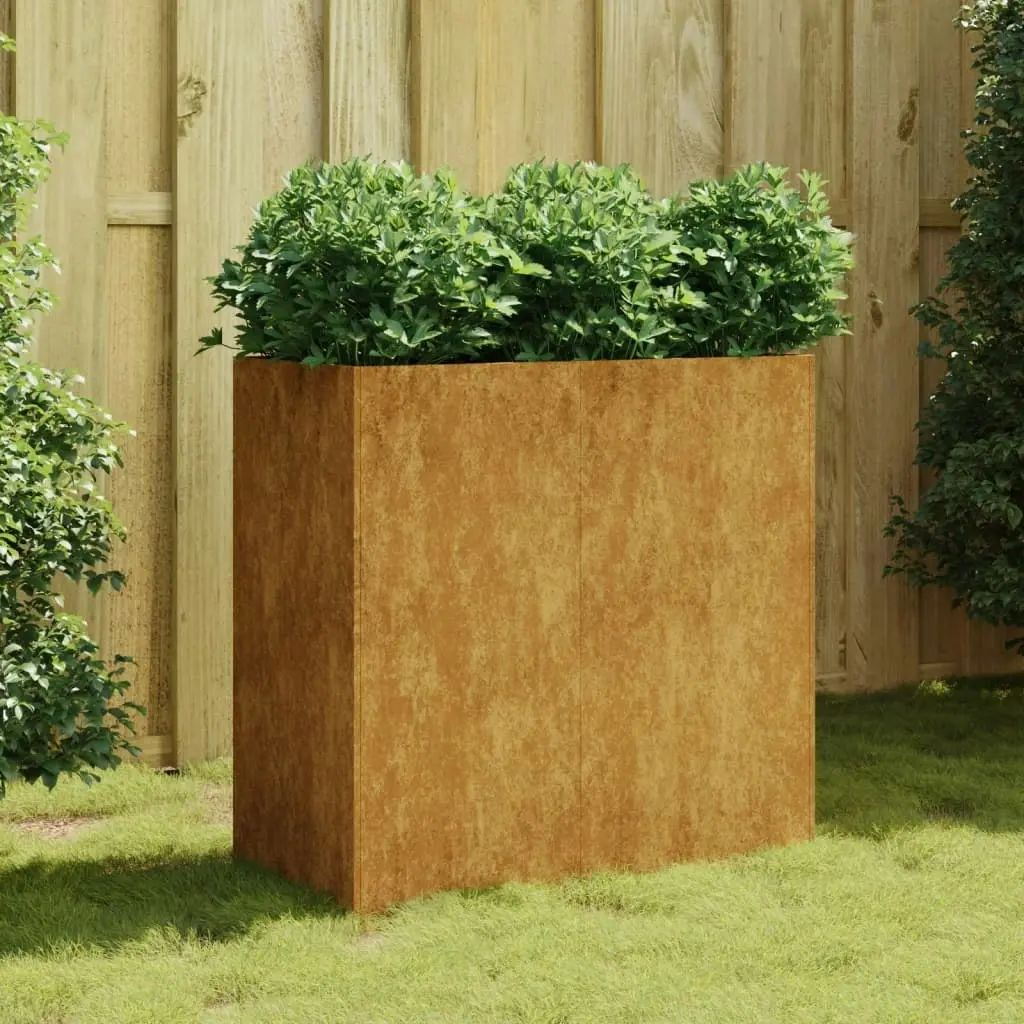 Planter 80x40x80 cm Corten Steel 824525