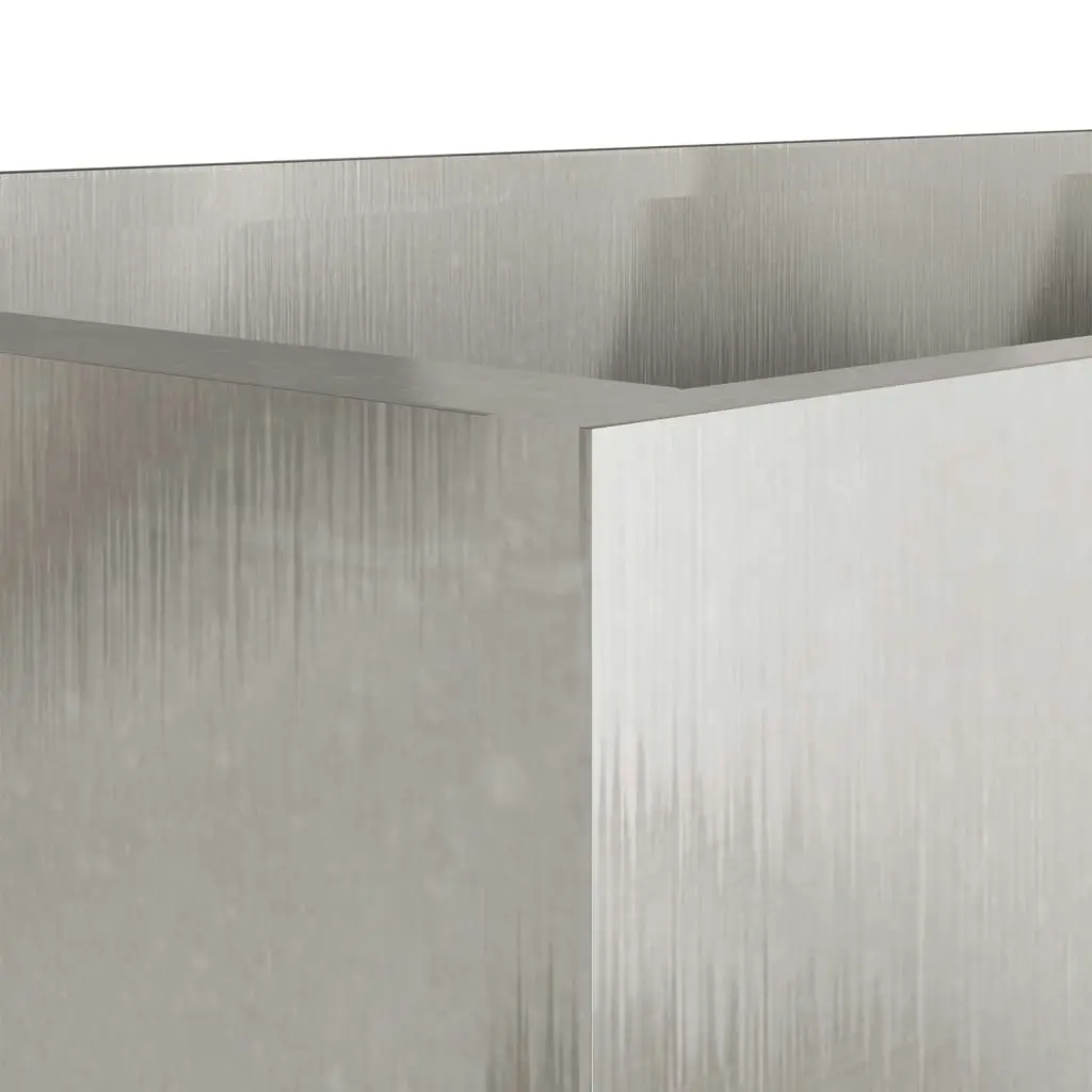 Planter Silver 62x47x46 cm Stainless Steel 841605