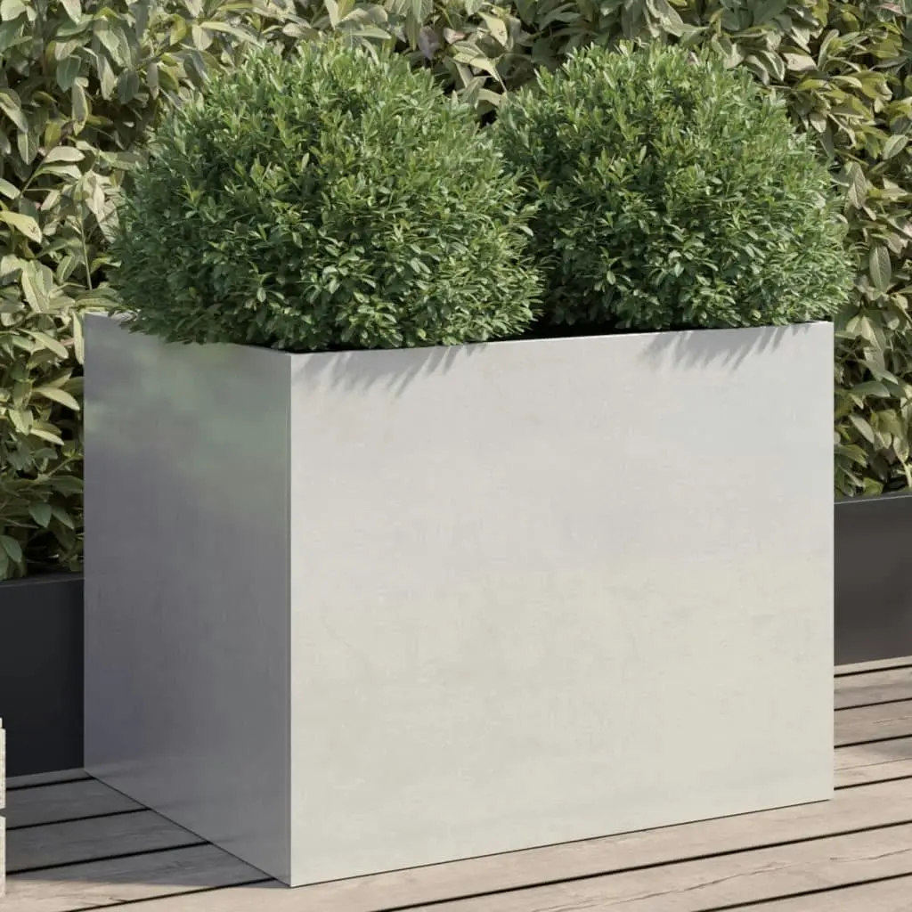 Planter Silver 62x47x46 cm Stainless Steel 841605