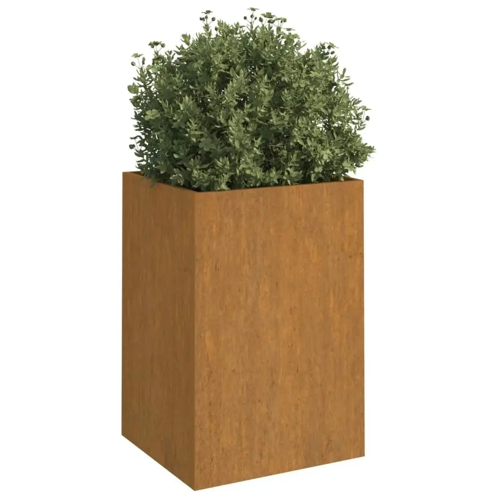 Planter 42x38x75 cm Corten Steel 821554