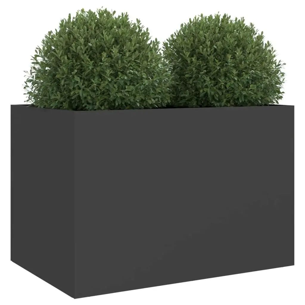 Planter Black 62x40x39 cm Cold-rolled Steel 841595