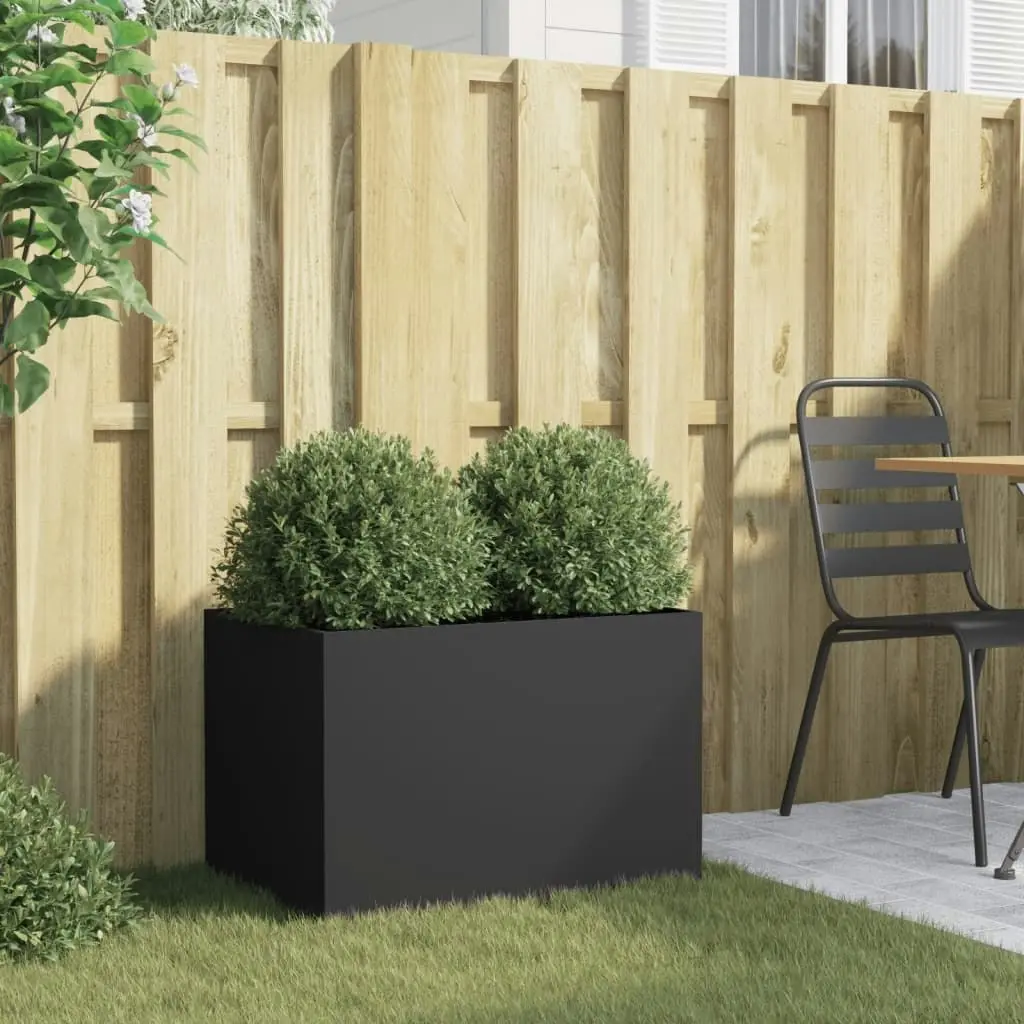 Planter Black 62x40x39 cm Cold-rolled Steel 841595