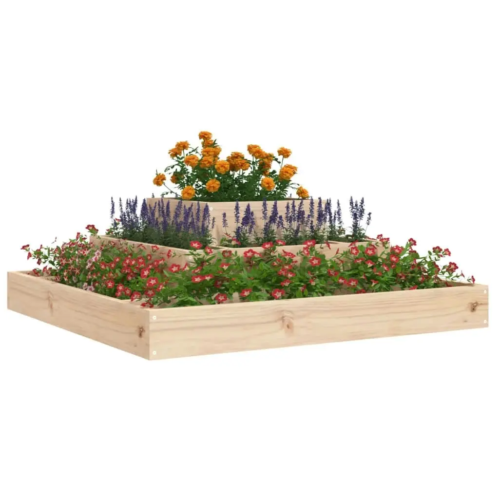 Planter 80x80x27 cm Solid Wood Pine 823864