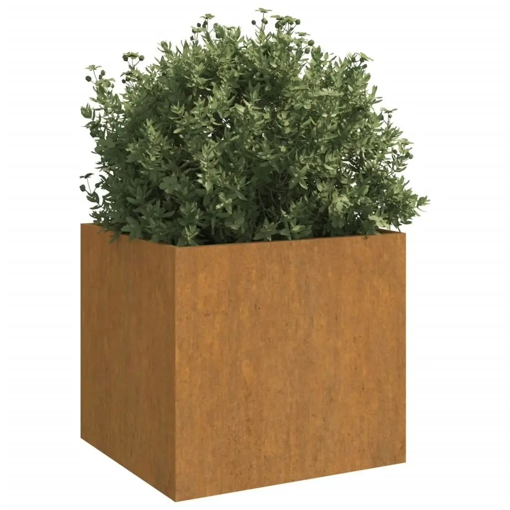 Planter 42x40x39 cm Corten Steel 821549