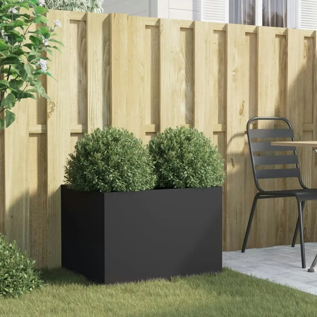 Planter Black 62x47x46 cm Cold-rolled Steel 841601