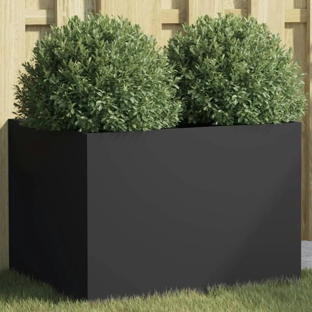 Planter Black 62x47x46 cm Cold-rolled Steel 841601