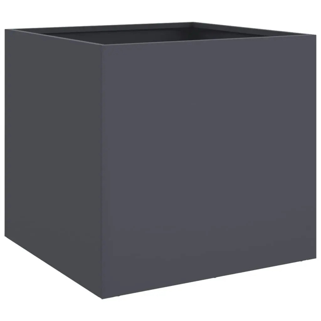 Planters 2 pcs Anthracite 42x40x39 cm Cold-rolled Steel 841552