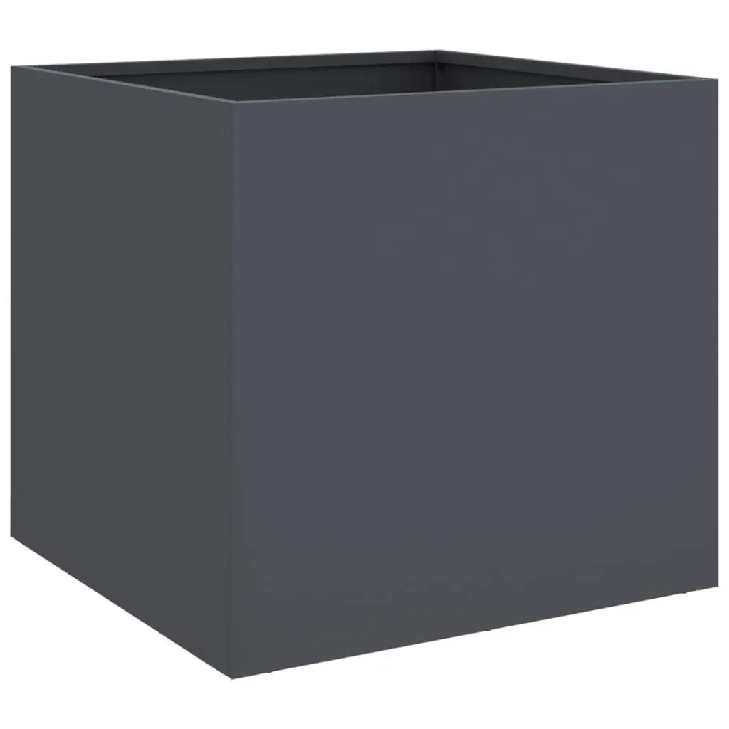 Planters 2 pcs Anthracite 49x47x46 cm Cold-rolled Steel 841564