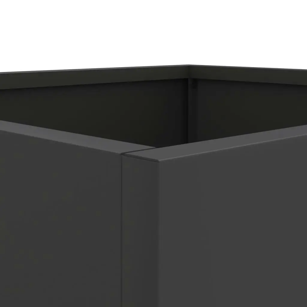 Planters 2 pcs Black 49x47x46 cm Cold-rolled Steel 841560