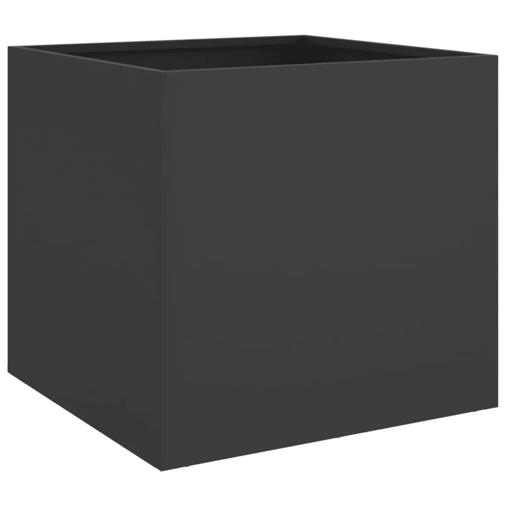 Planters 2 pcs Black 49x47x46 cm Cold-rolled Steel 841560