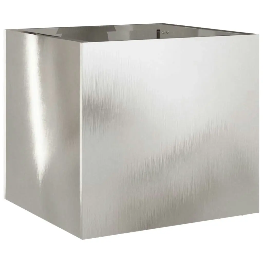 Planters 2 pcs Silver 32x30x29 cm Stainless Steel 841544