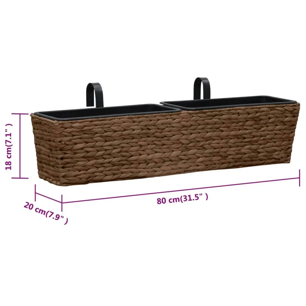 Planters 2 pcs Water Hyacinth Brown 45581