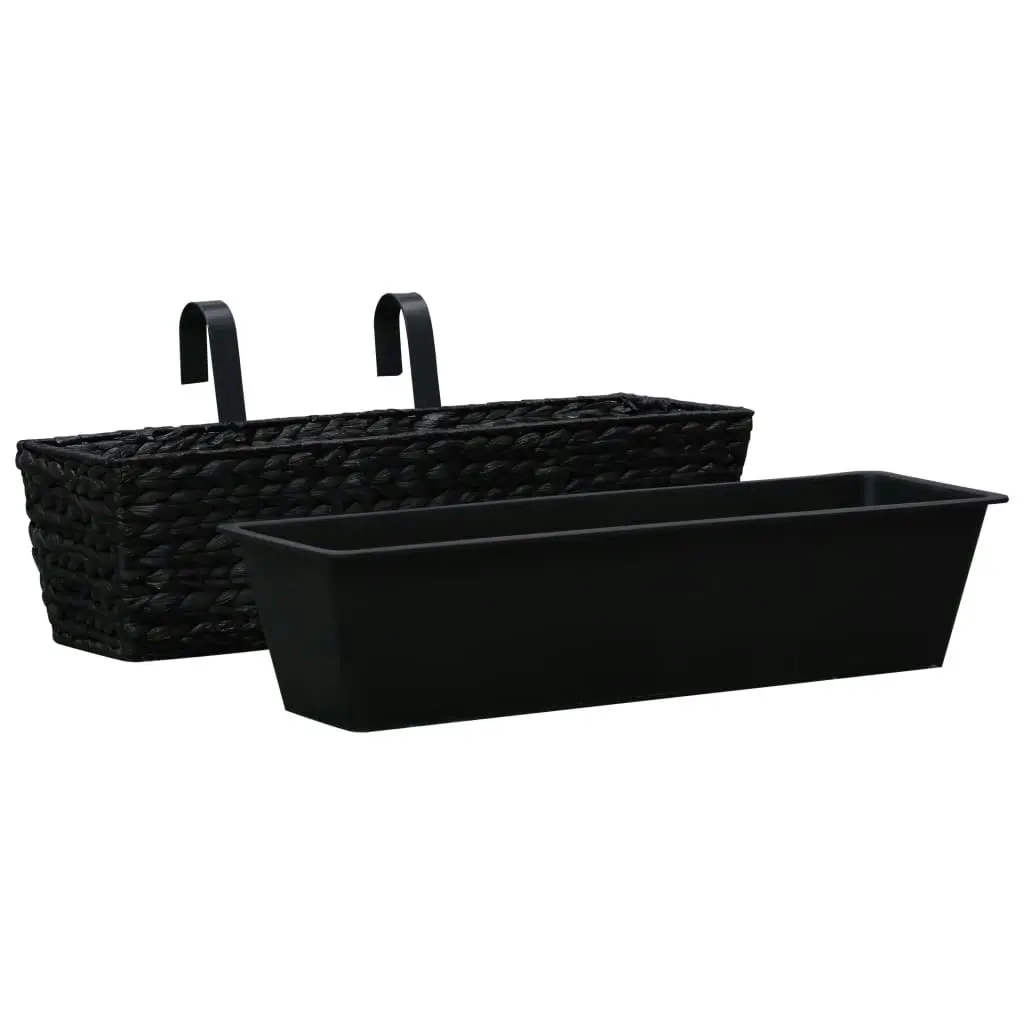 Planters 2 pcs Water Hyacinth Black 45579