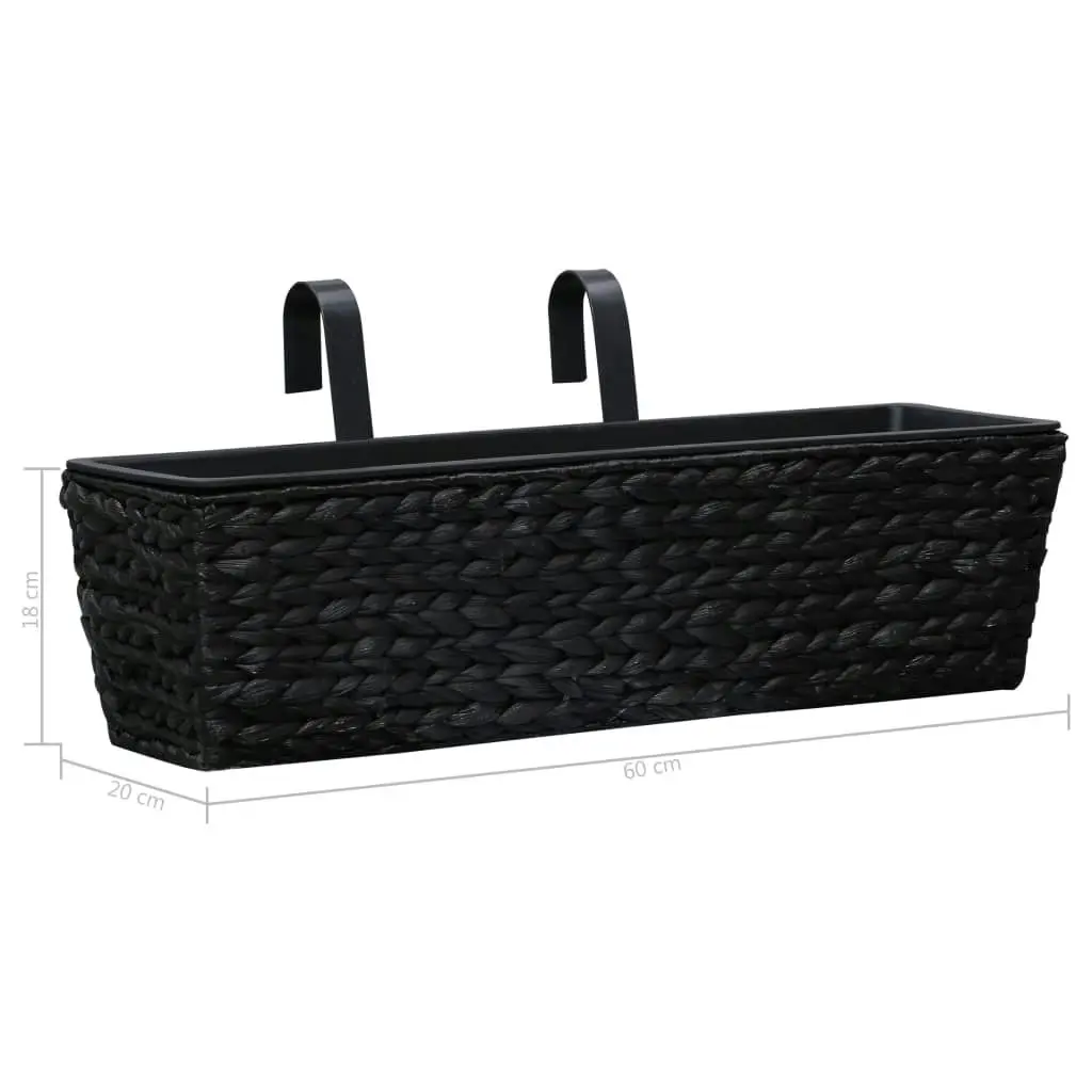 Planters 2 pcs Water Hyacinth Black 45579