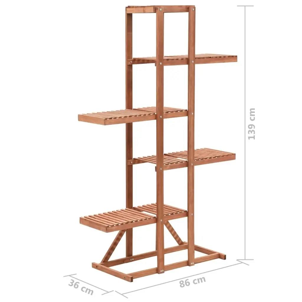 Plant Stand Cedar Wood 86x36x139 cm 246432