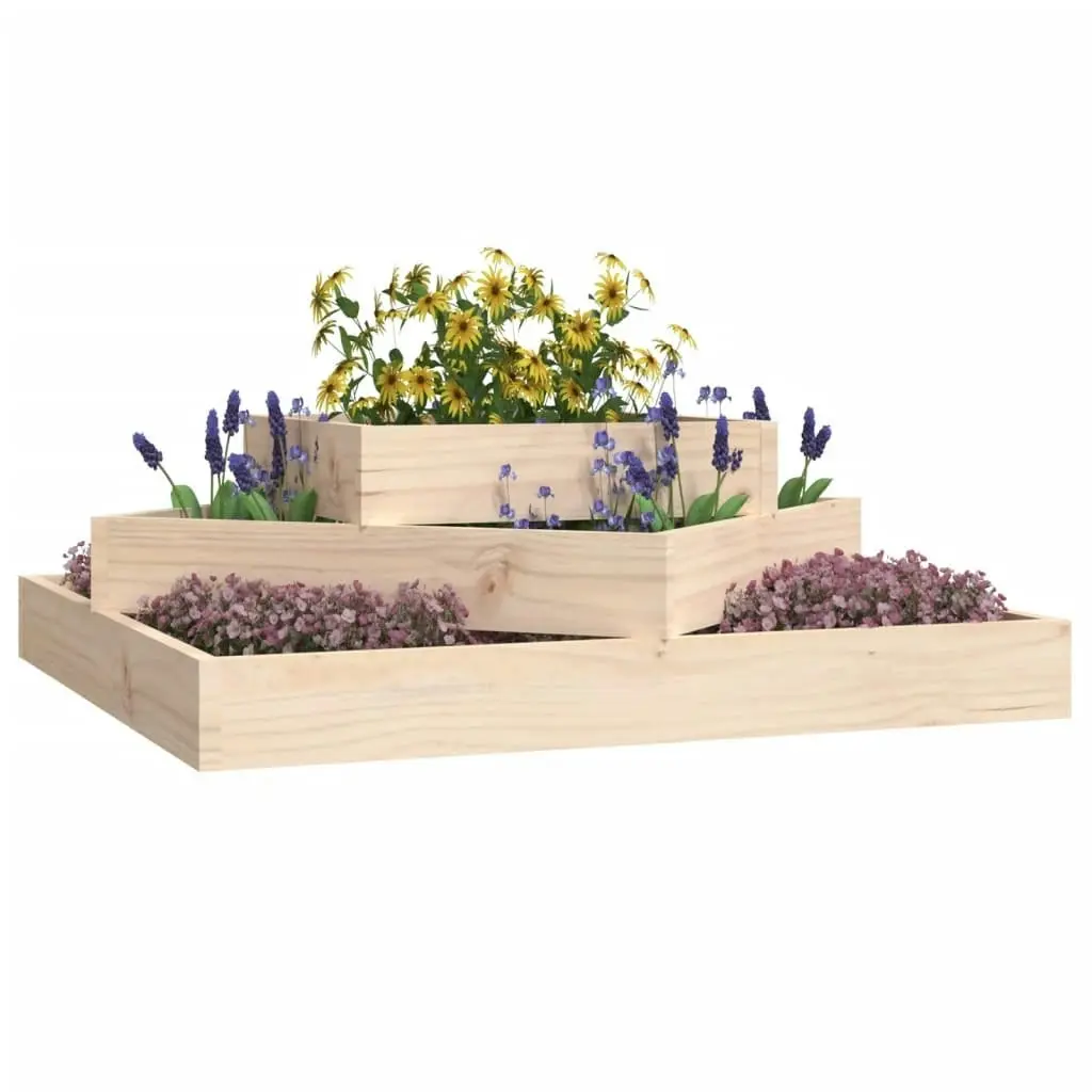 Planter 83x83x27 cm Solid Wood Pine 823878