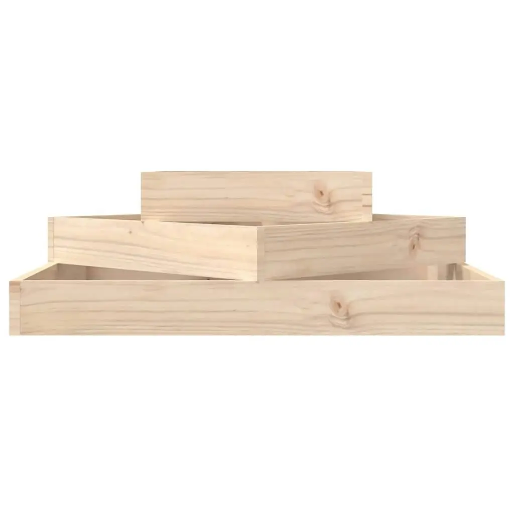 Planter 83x83x27 cm Solid Wood Pine 823878