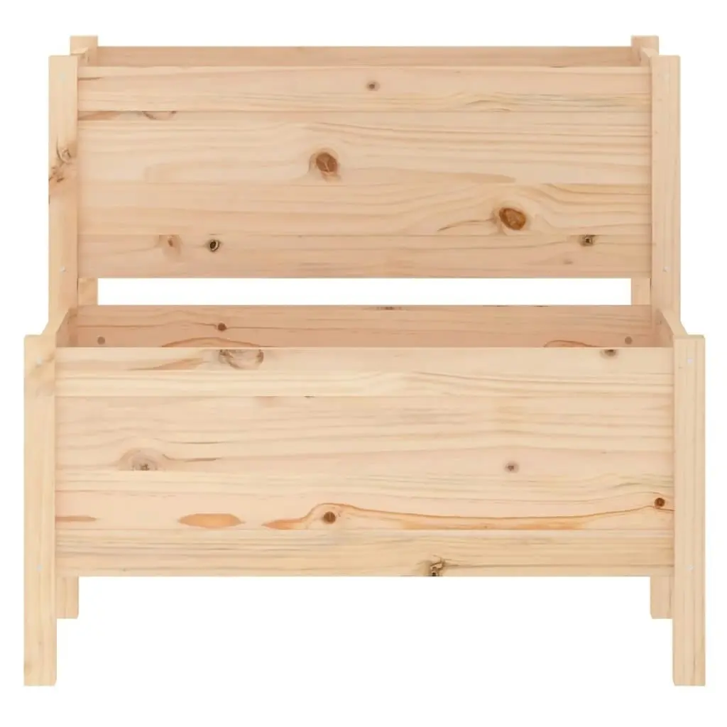 Planter 84.5x84x75 cm Solid Wood Pine 822257