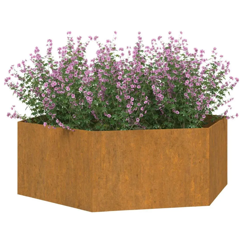 Planter Rusty 138x120x45 cm Corten Steel 823677