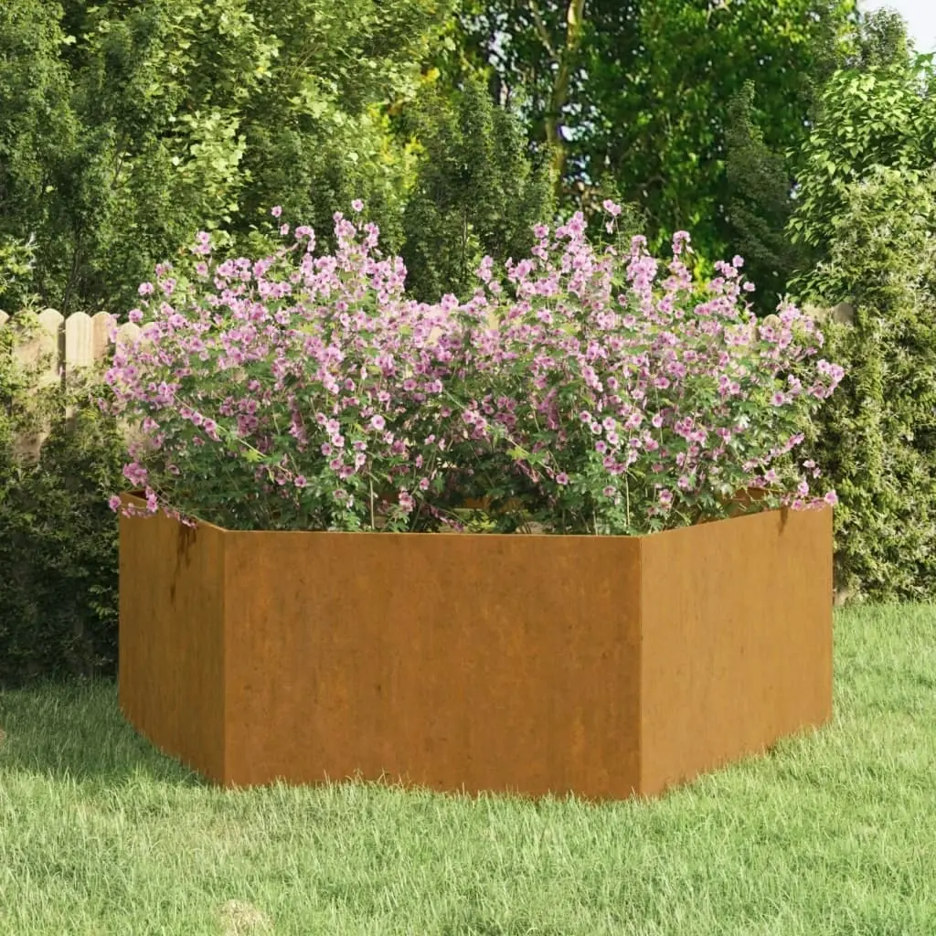 Planter Rusty 138x120x45 cm Corten Steel 823677