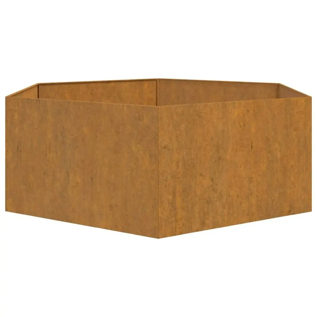 Planter Rusty 138x120x45 cm Corten Steel 823677