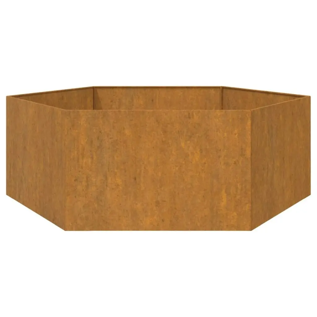 Planter Rusty 138x120x45 cm Corten Steel 823677