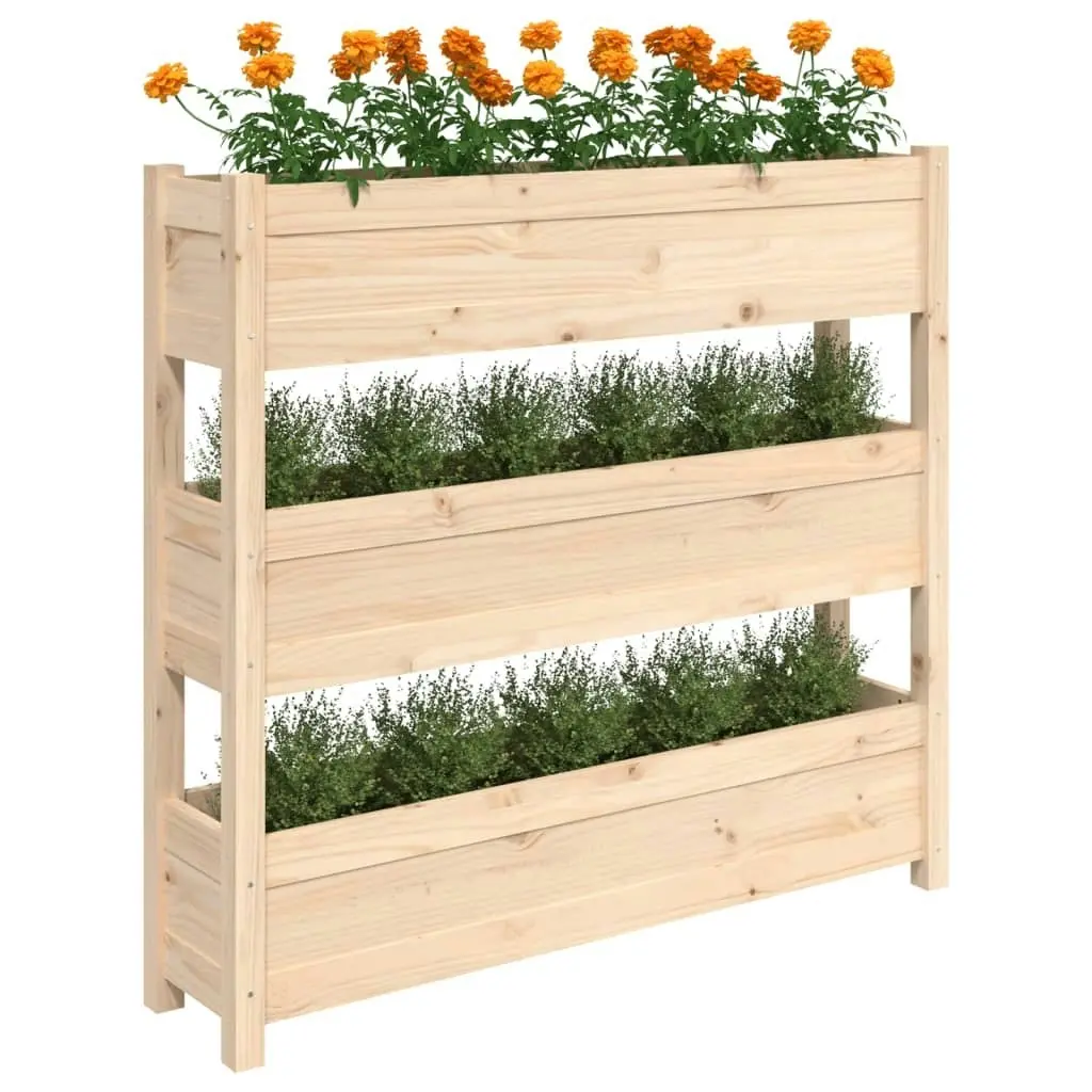 Planter 112x25x104.5 cm Solid Wood Pine 823920