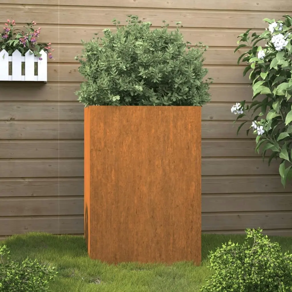 Planter 52x48x75 cm Corten Steel 821555