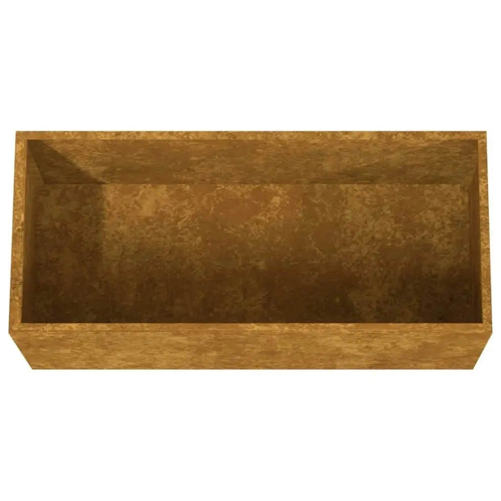 Planter 62x30x29 cm Corten Steel 821556