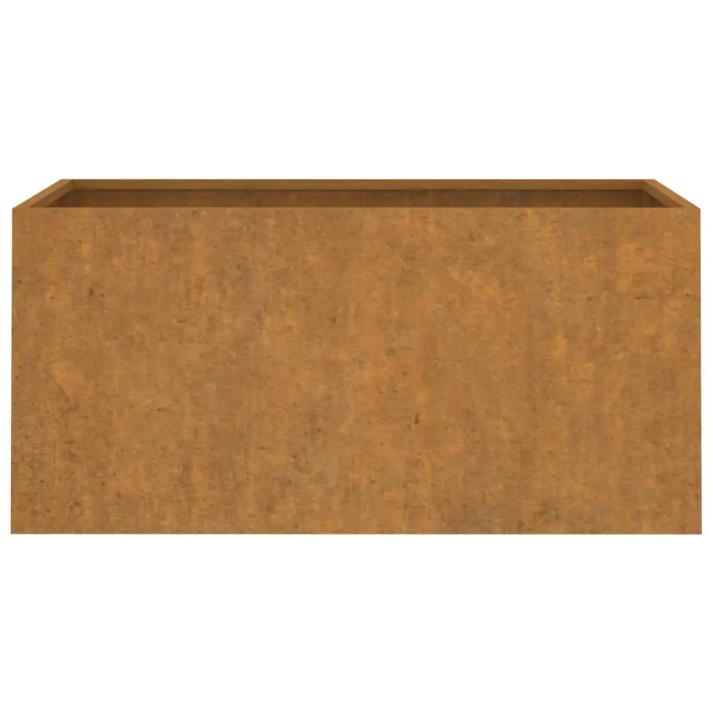 Planter 62x30x29 cm Corten Steel 821556