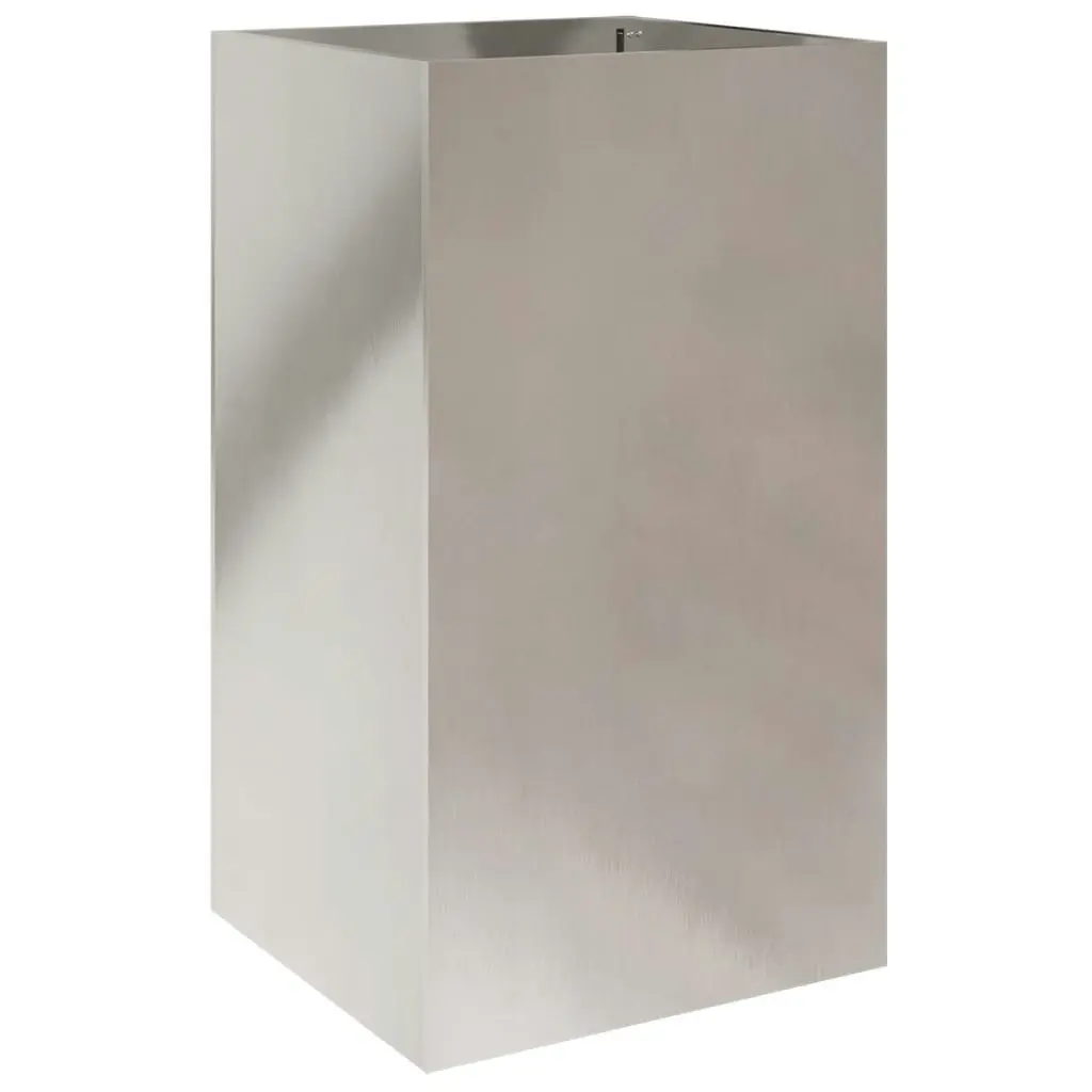 Planter Silver 42x38x75 cm Stainless Steel 841581