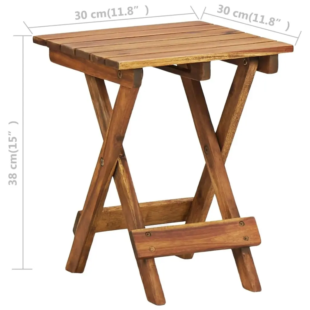 Plant Stand 30x30x38 cm Solid Acacia Wood 46560