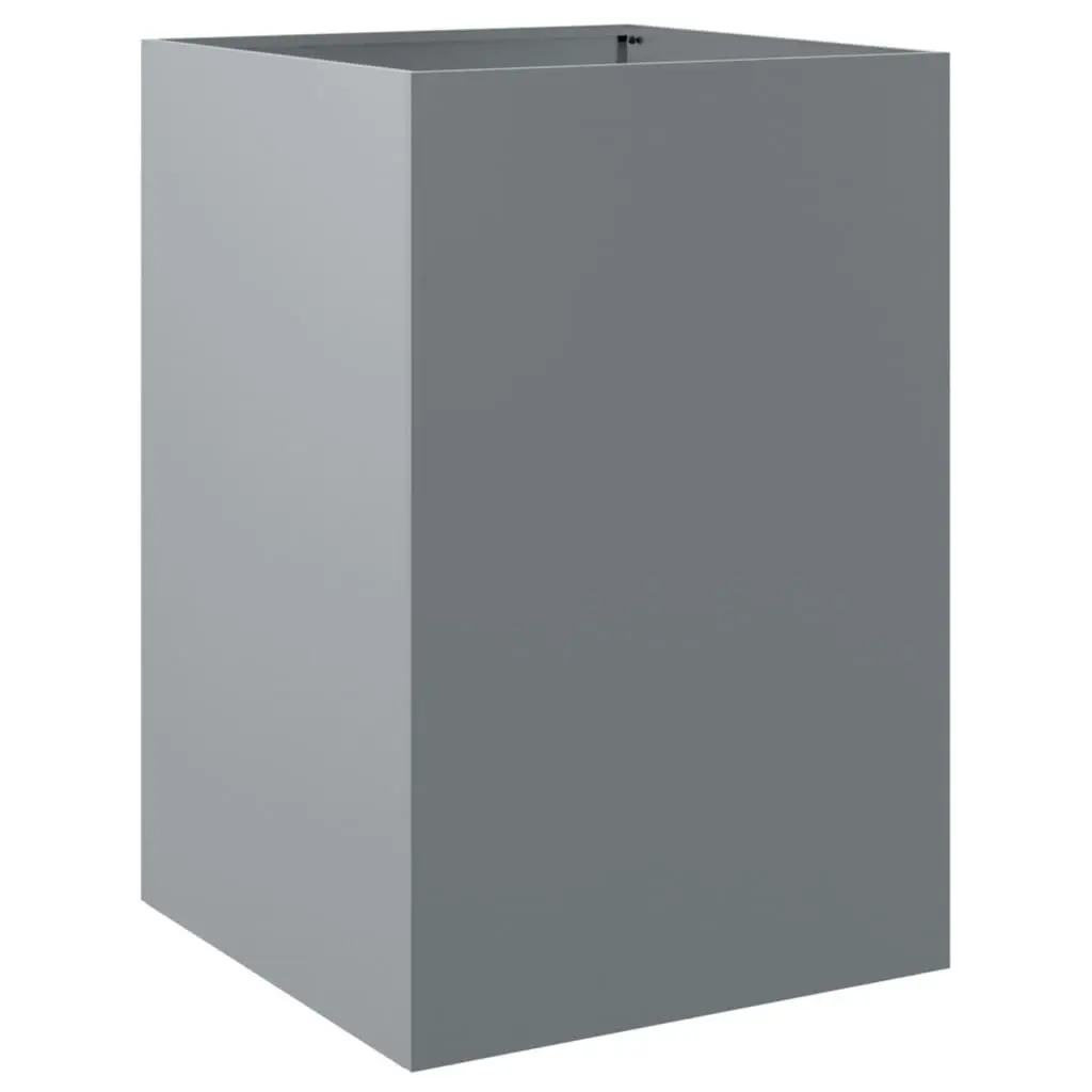 Planter Silver 52x48x75 cm Galvanised Steel 841588