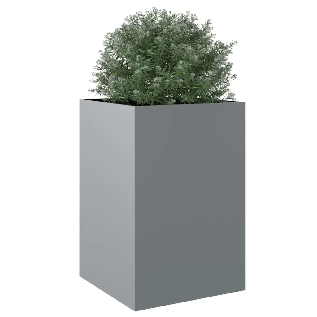 Planter Silver 52x48x75 cm Galvanised Steel 841588