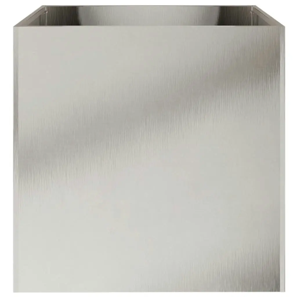 Planter Silver 49x47x46 cm Stainless Steel 841567