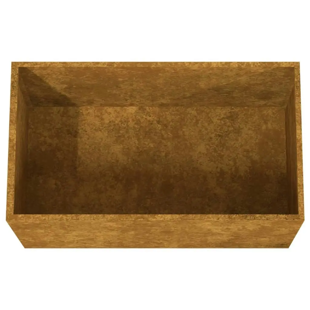 Planter 62x40x39 cm Corten Steel 821557