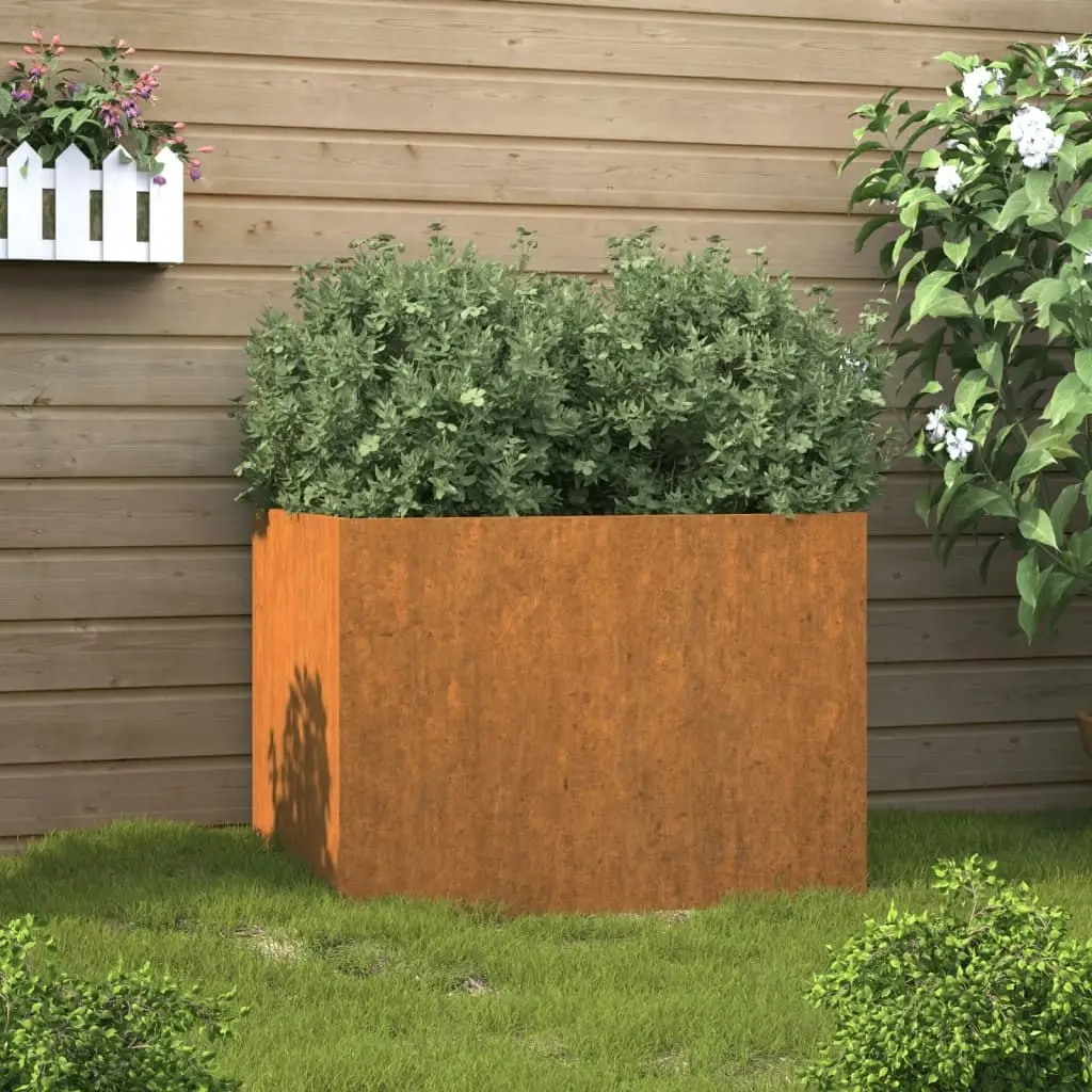 Planter 62x47x46 cm Corten Steel 821558