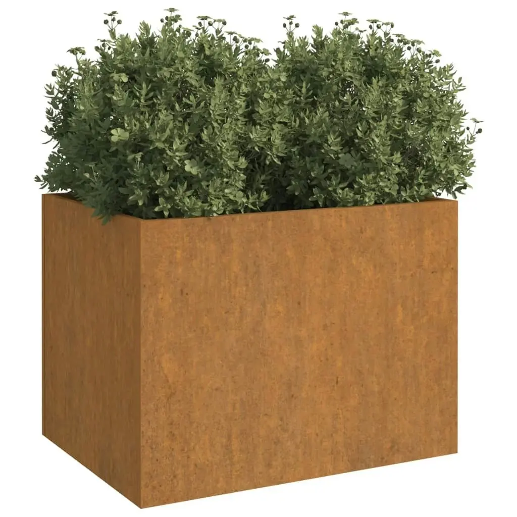 Planter 62x47x46 cm Corten Steel 821558