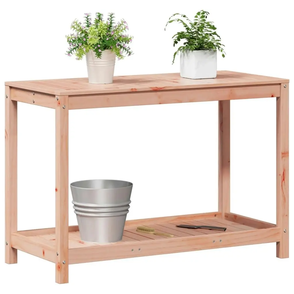 Potting Table with Shelf 108x50x75 cm Solid Wood Douglas 832405