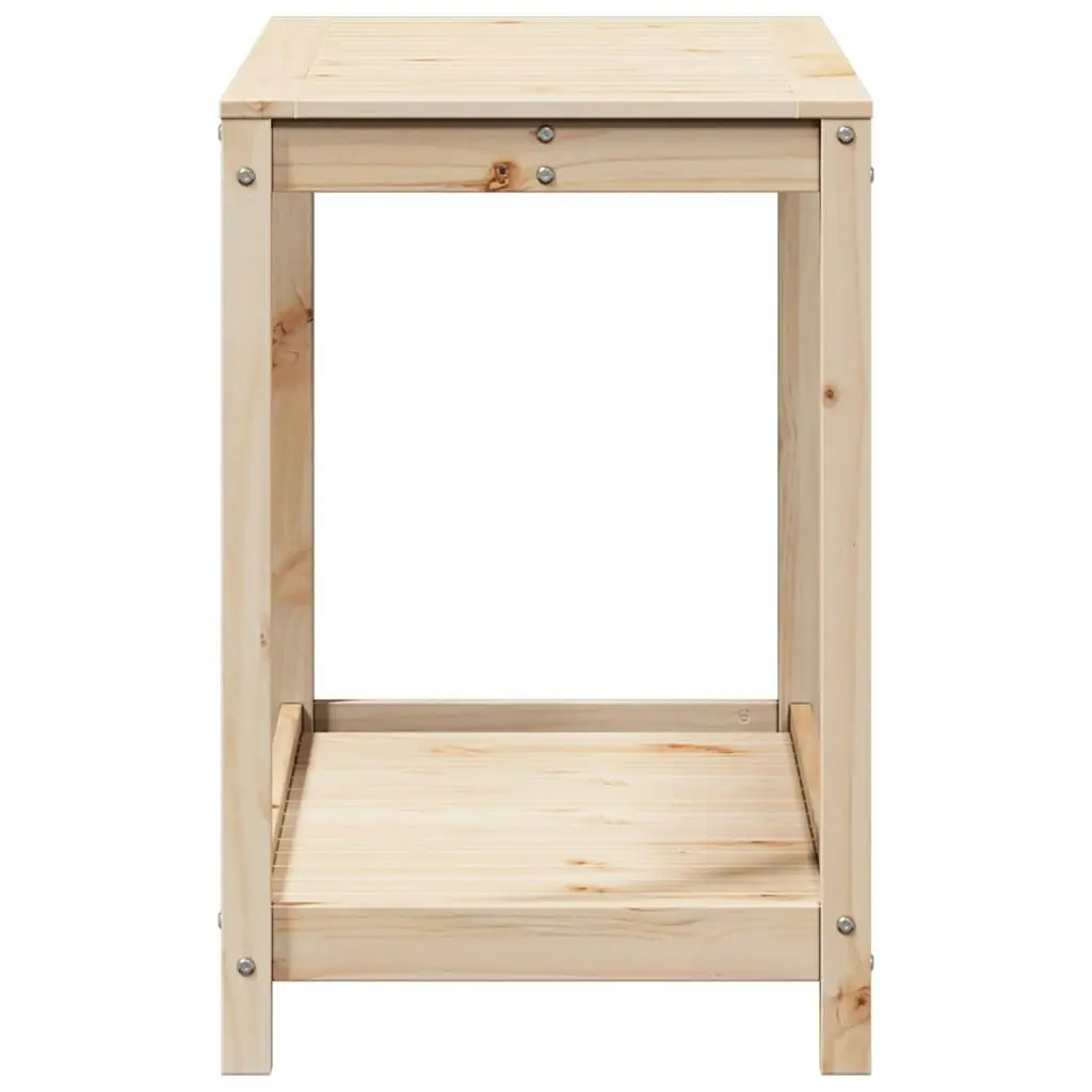 Potting Table with Shelf 108x50x75 cm Solid Wood Pine 832402