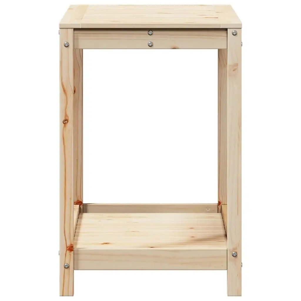 Potting Table with Shelf 82.5x50x75 cm Solid Wood Pine 832397